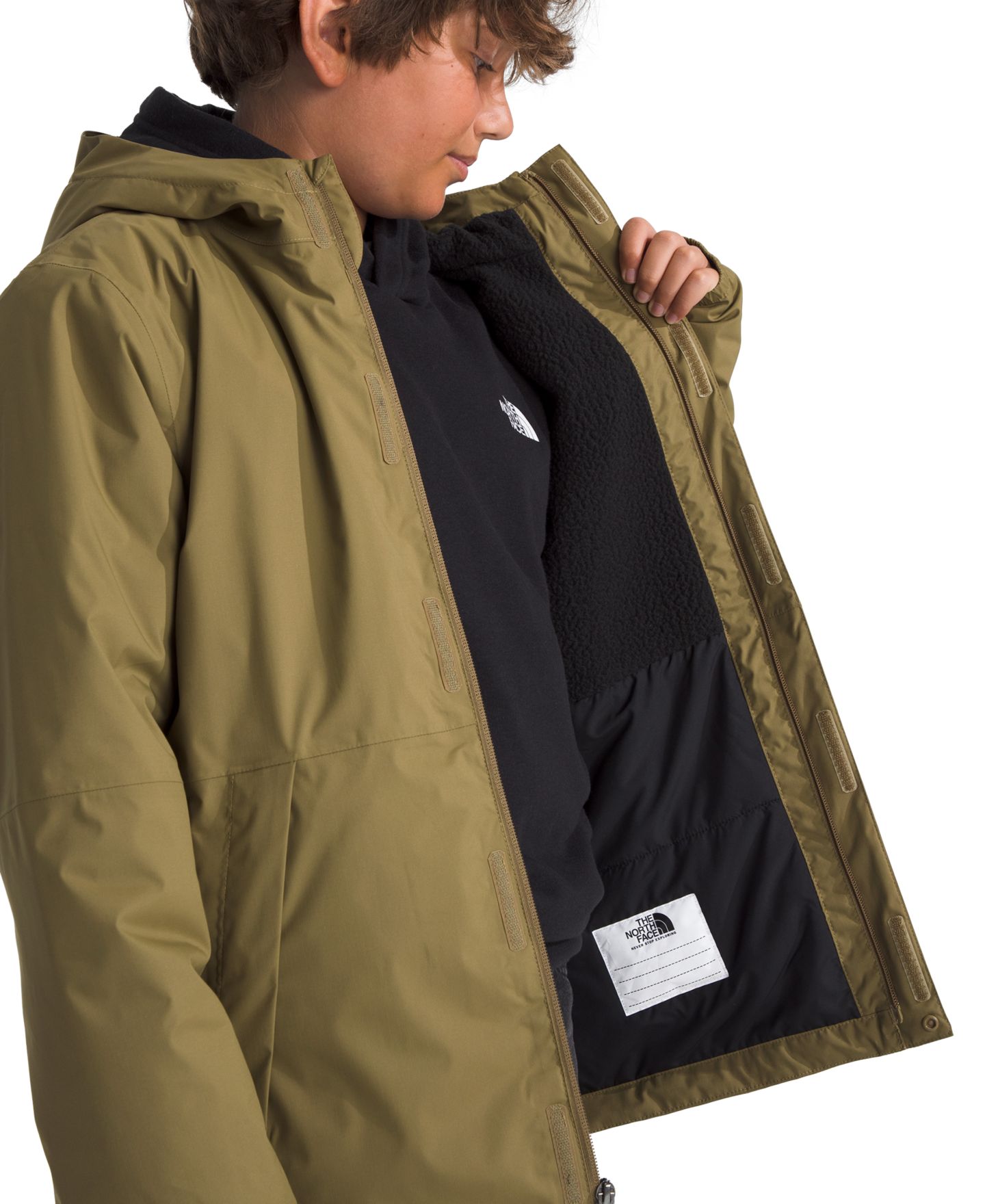 Детская утеплённая куртка-дождевик The North Face Antora с капюшоном, 6-20, цвет: Кедровый — фото 4