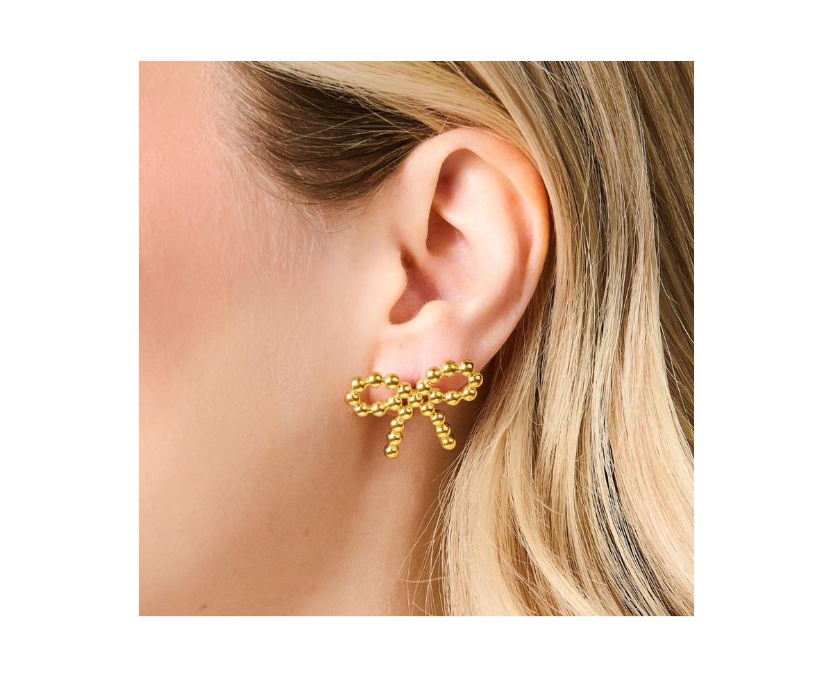 Little Sky Stone Beaded Bow Earrings