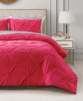 Juicy Couture Kiss Pleat Plush 3-Pc. Comforter Set, King