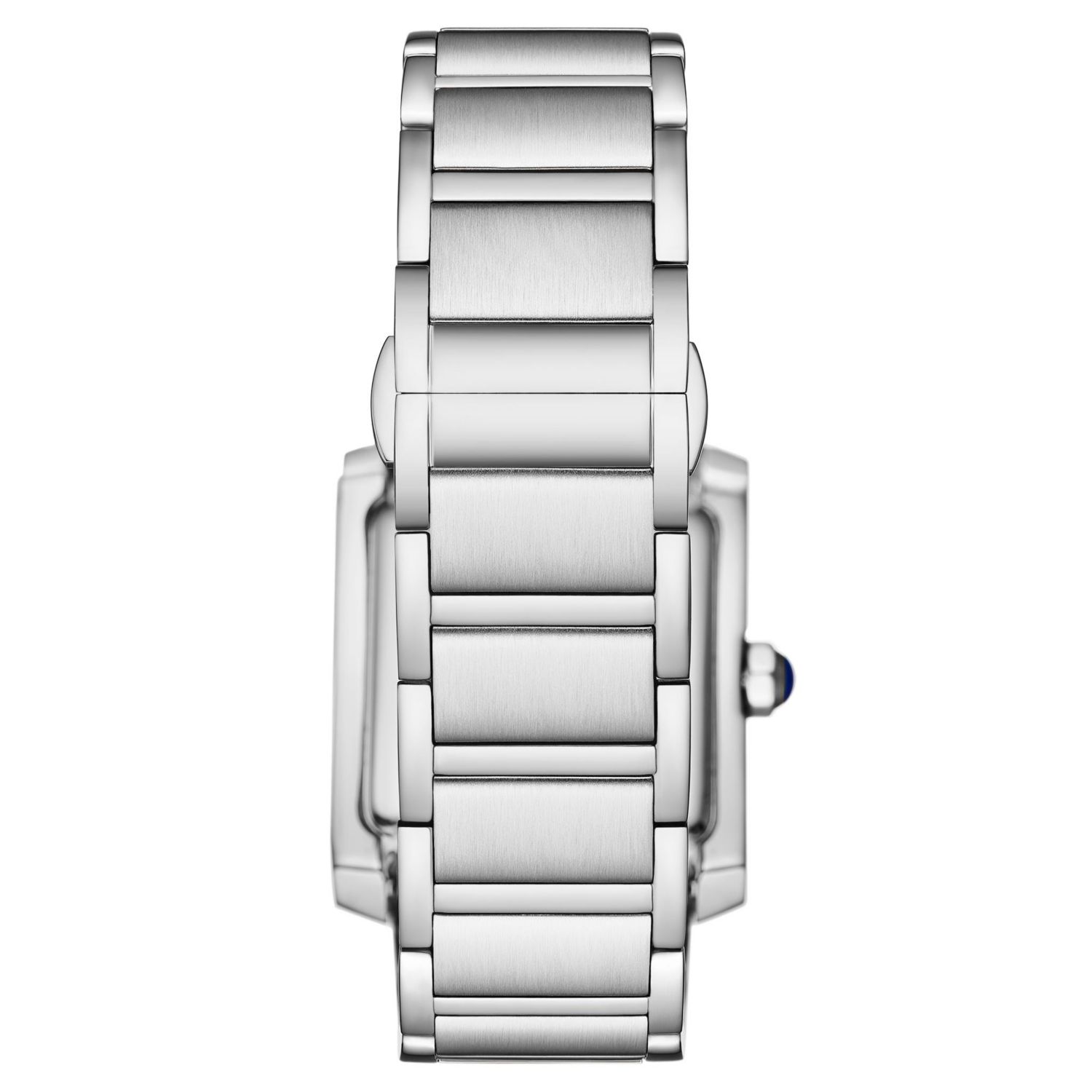 Elan Women s Rectangular Quartz Watch, Black Dial, Silver-Tone Stainless Steel Bracelet, Roman Numeral Dial and Date
