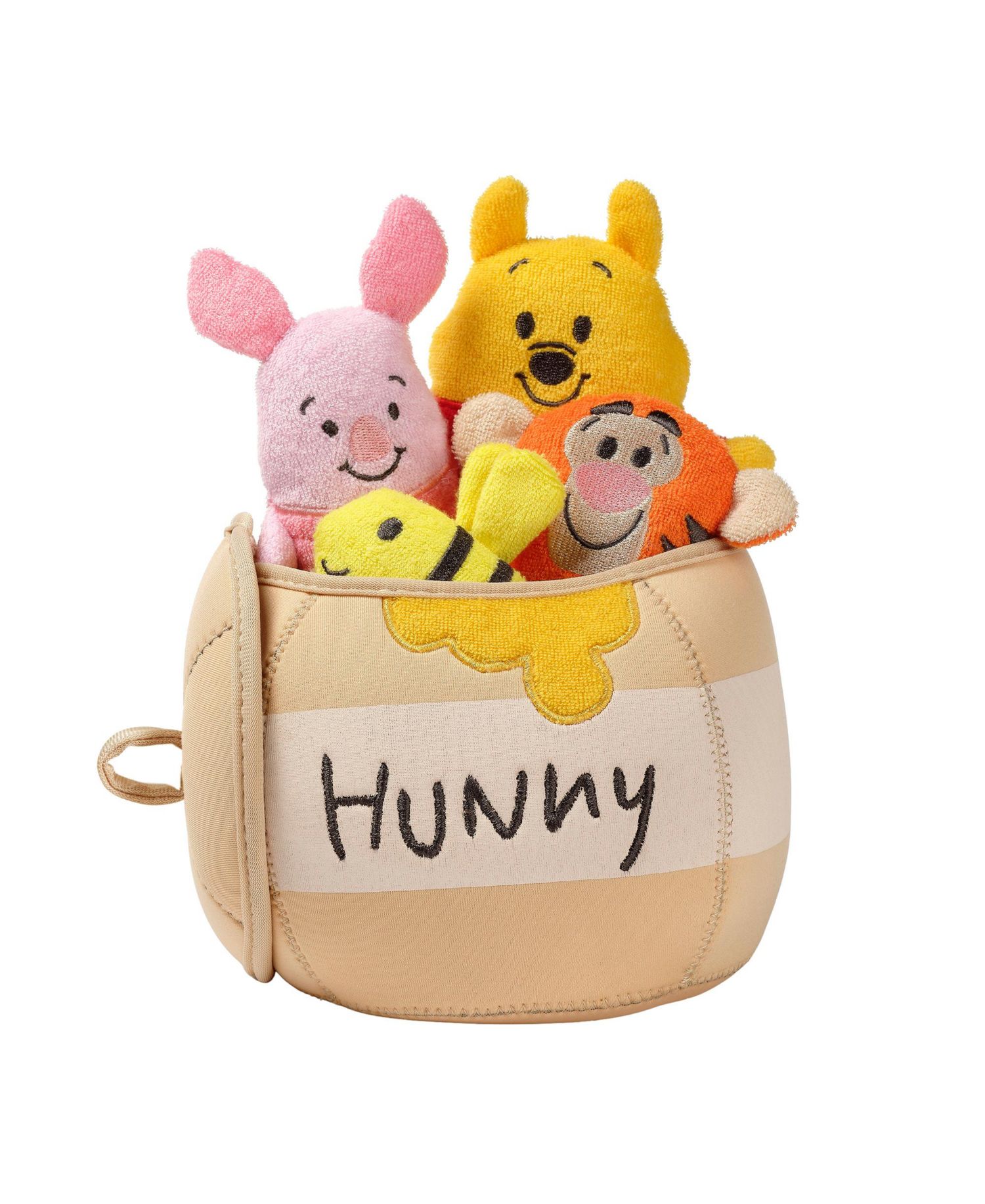 Lambs and Ivy Disney Baby Winnie the Pooh Honey Pot Terry/Neoprene Bath Toy Set