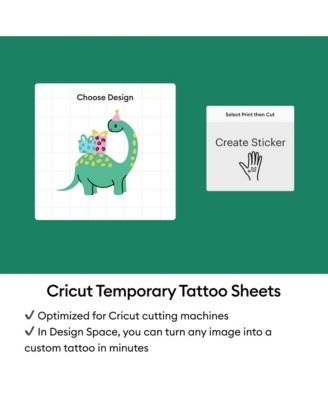 8.5 in x 11 in Printable Temporary Tattoo Sheets 8 Count