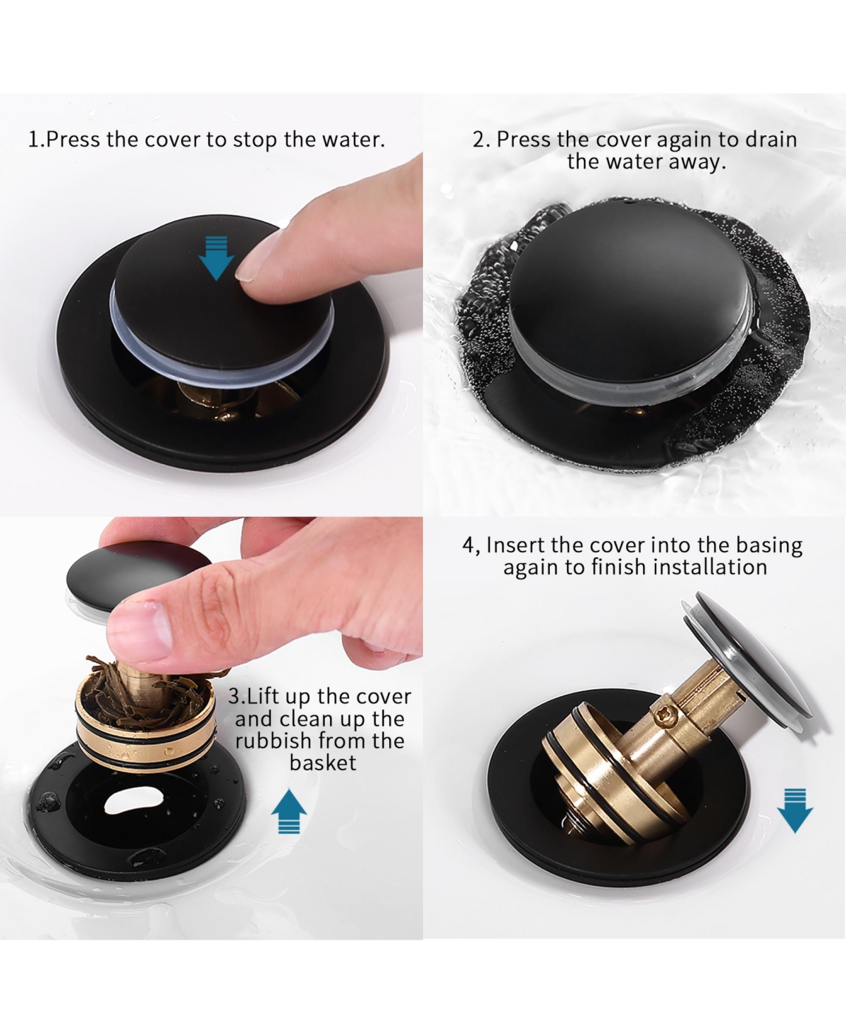 Rainsken Bathroom Sink Drain