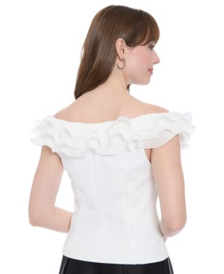 Women's Ruffle Off-The-Shoulder Top