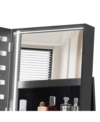 360° Swivel Jewelry Cabinet with Full Length Mirror