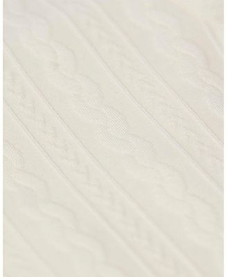 Baby Girls Cotton-Rich Faux Cable Knit Footie