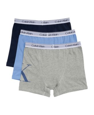 Boys' 4-16 Logo Detail Boxer Briefs, 3-Pack
