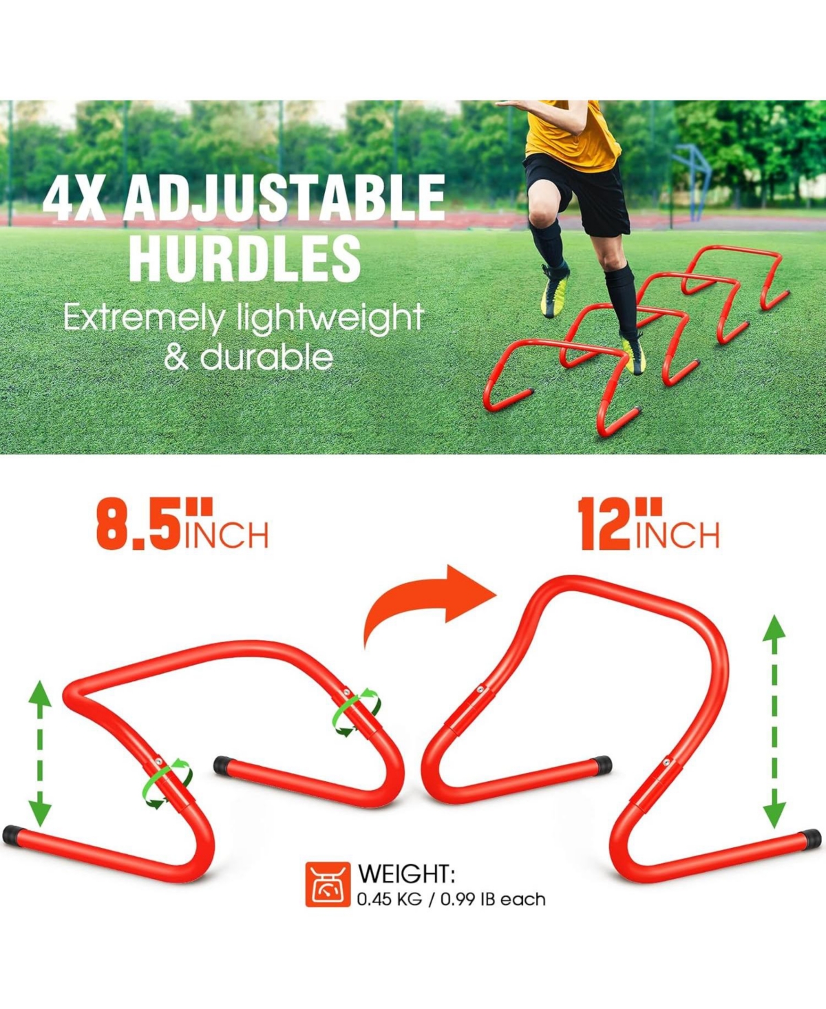 X-umeus 6x4 ft Kids Soccer Goals for Backyard Set of 2, Agility Ladder Speed Training Equipment Set Soccer Training Equipment for Kids Youth Adults