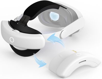 S3 Duo Head Strap for Meta Quest 3/3s with Dual 8000mAh Battery & Charging Dock, 20W Fast Charging