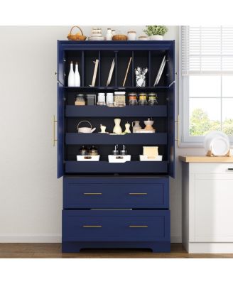 Farmhouse Kitchen Pantry, 4 Doors