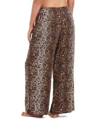 Women's Feline Fine Printed Waist Side Lit Drawstring Pants
