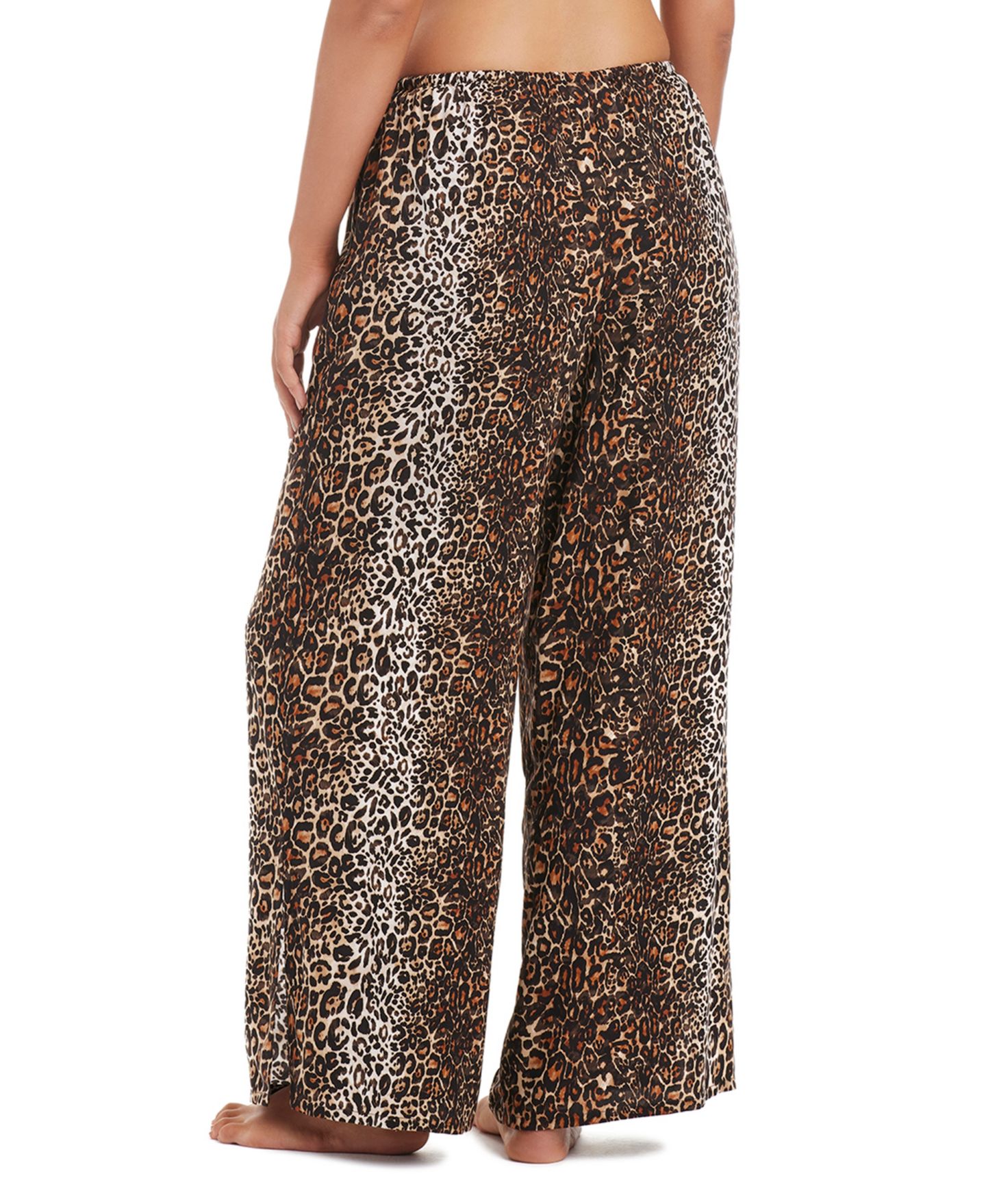 Женские брюки Bar III Feline Fine Printed Waist Side Lit Drawstring, цвет: Натуральный — фото 4