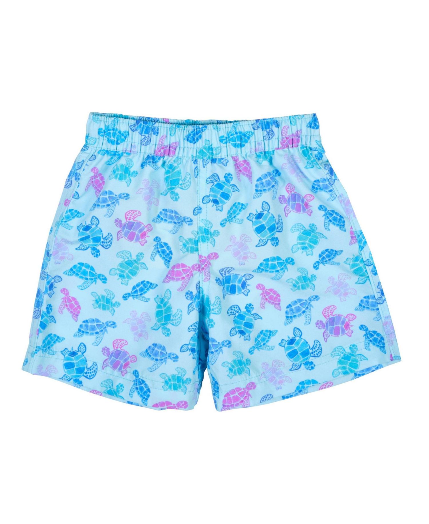 Little Boys Turtle Print Swim Trunk