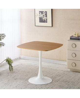 5pcs Dining Set, Metal Leg Table, Mid-Century Dining Table for 4-6 People