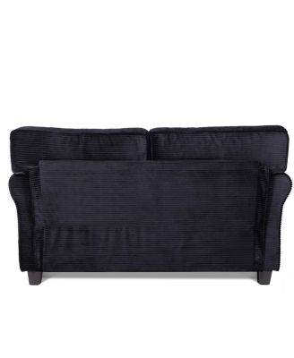 57" Modern Corduroy 2-Seater Sofa with Removable Cushions & Padded Armrests