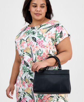 Nappa Leather Front Zip Crossbody