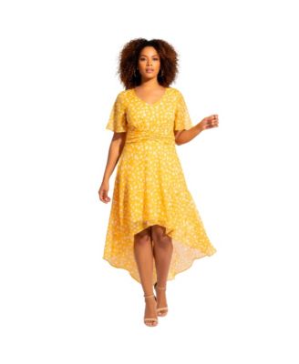 Plus Size Women's  High-Low Midi Dress