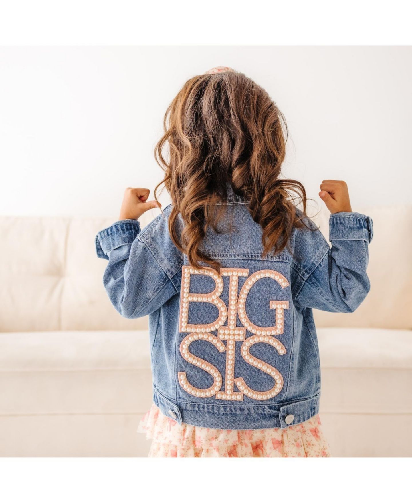 Куртка Sweet Wink Sis Pearl Patch Denim для девочек — фото 3