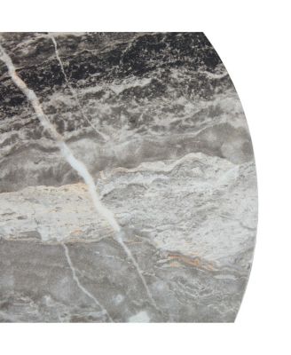 textured MDF circular coffee table