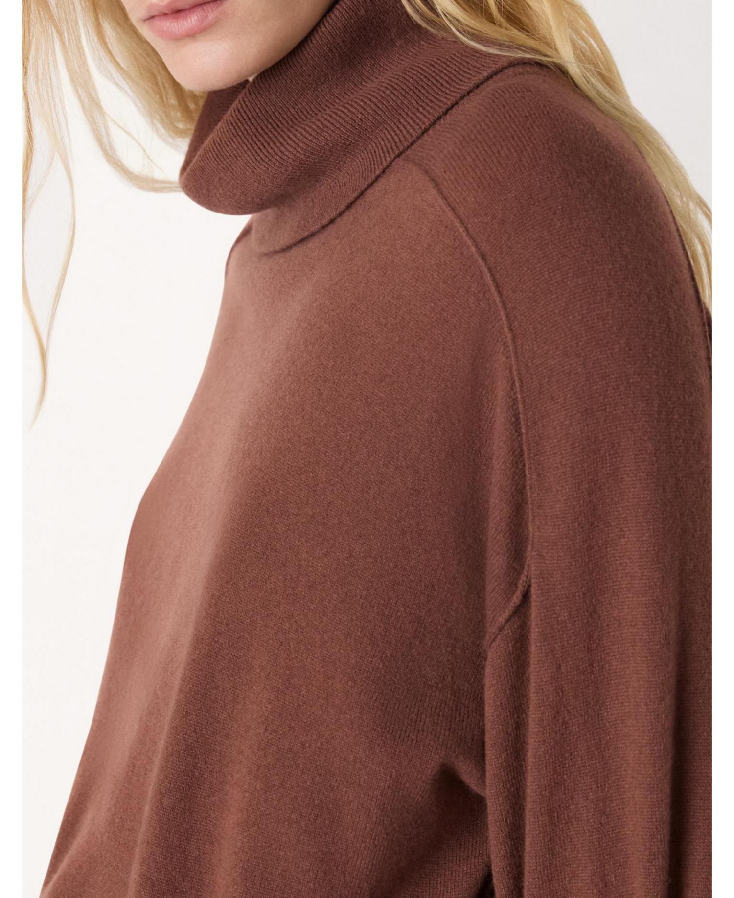 Women's Wool Cowl Neck Knit Sweater