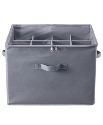 16 Compartments Underbed Shoe Box, Shoe Storage Organizer with Adjustable Dividers, Clear Window and Reinforced Handles for Shoes