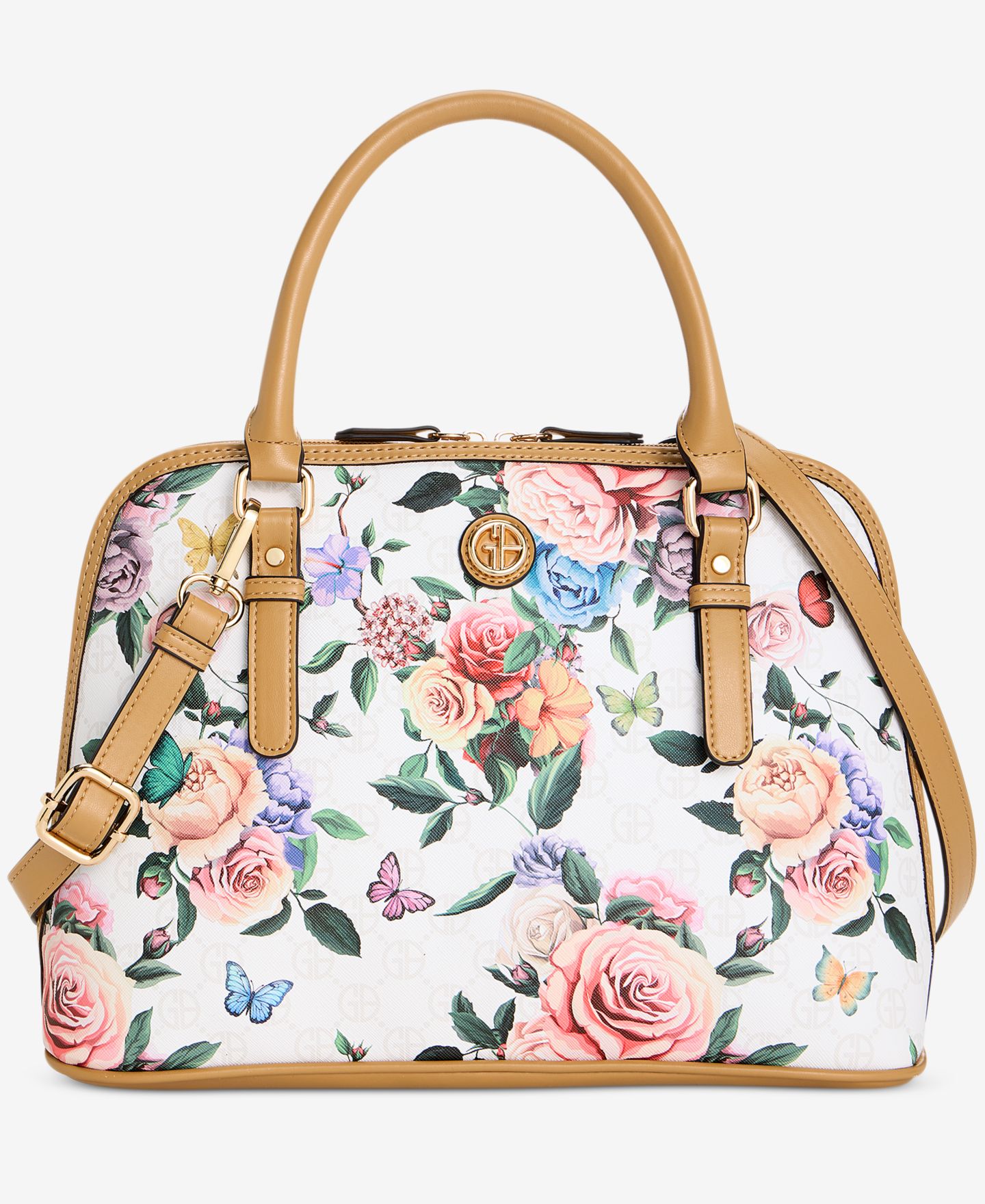 Женская сумка Giani Bernini Floral Dome Satchel, цвет: С принтом — фото 1
