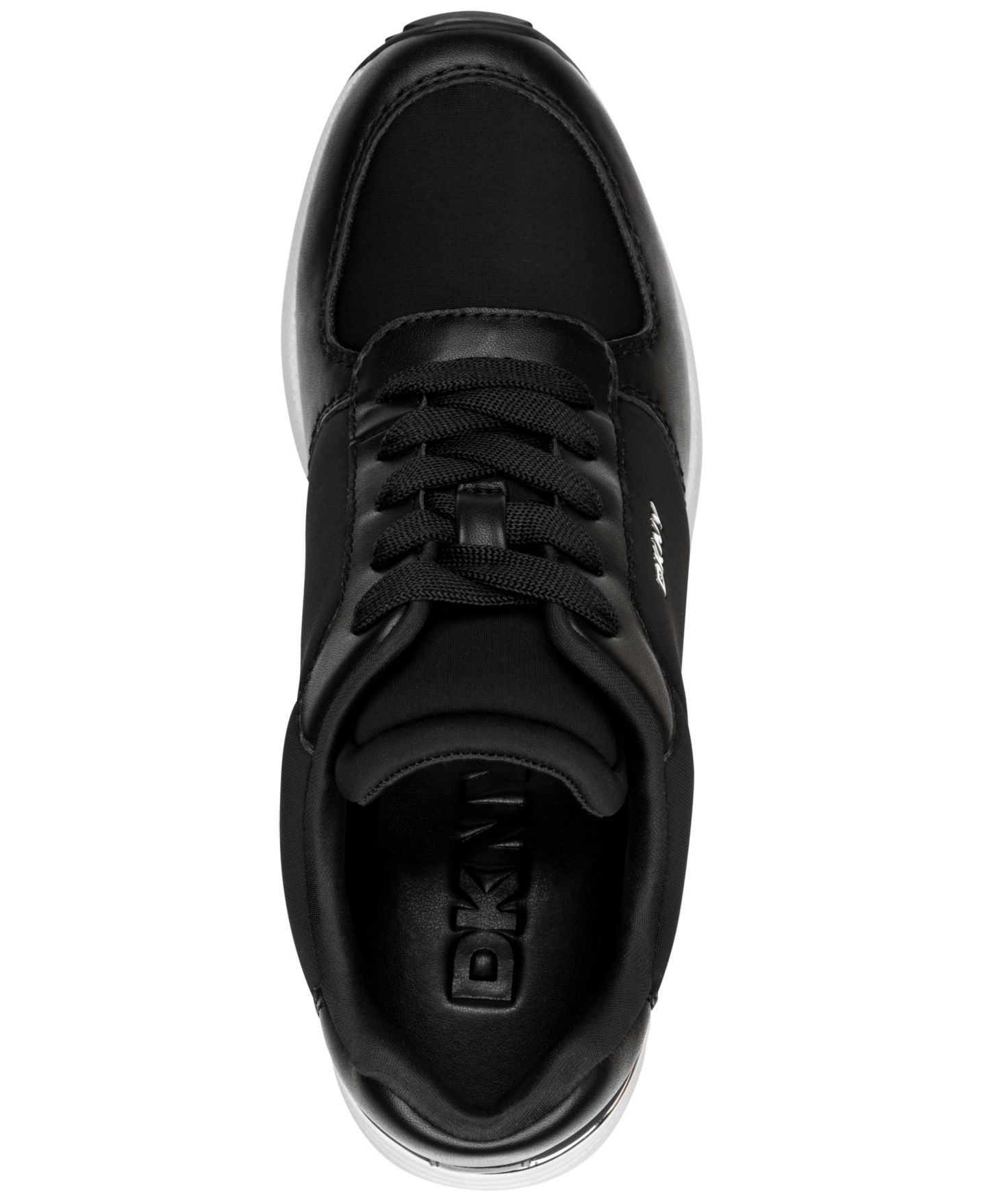 Женские кроссовки DKNY Kalindi Lace-Up Wedge, цвет: Чёрный — фото 4