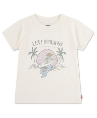 Girls' 7-16 Mermaid Round Neck T-Shirt