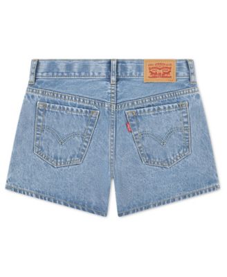 Girls' 7-16 Embroidered Mini Mom Shorts