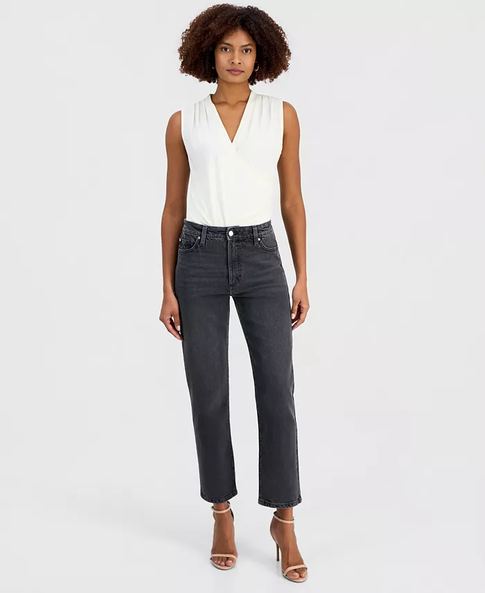 Women's High-Rise Straight Ankle Jeans - thumbnail 10