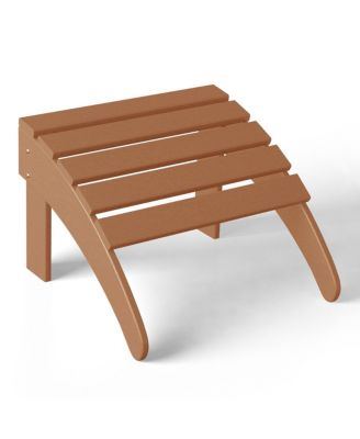 5-Piece Adirondack Chair with Folding Ottoman and Table Set