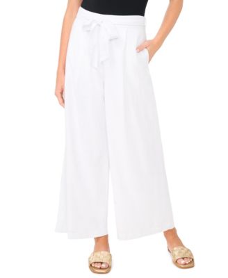 Women's Wide-Leg Tie Waist Pants