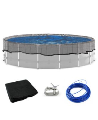 15' Round Above Ground Swimming Pool Leaf Net Top Cover | CO915