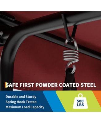 3 Seat Outdoor Porch Swing with Adjustable Canopy