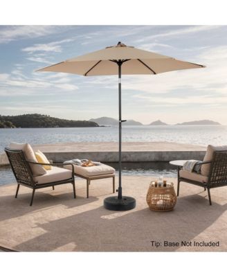 9FT Outdoor Patio Umbrella Outdoor Table Umbrella with Push Button Tilt and Crank