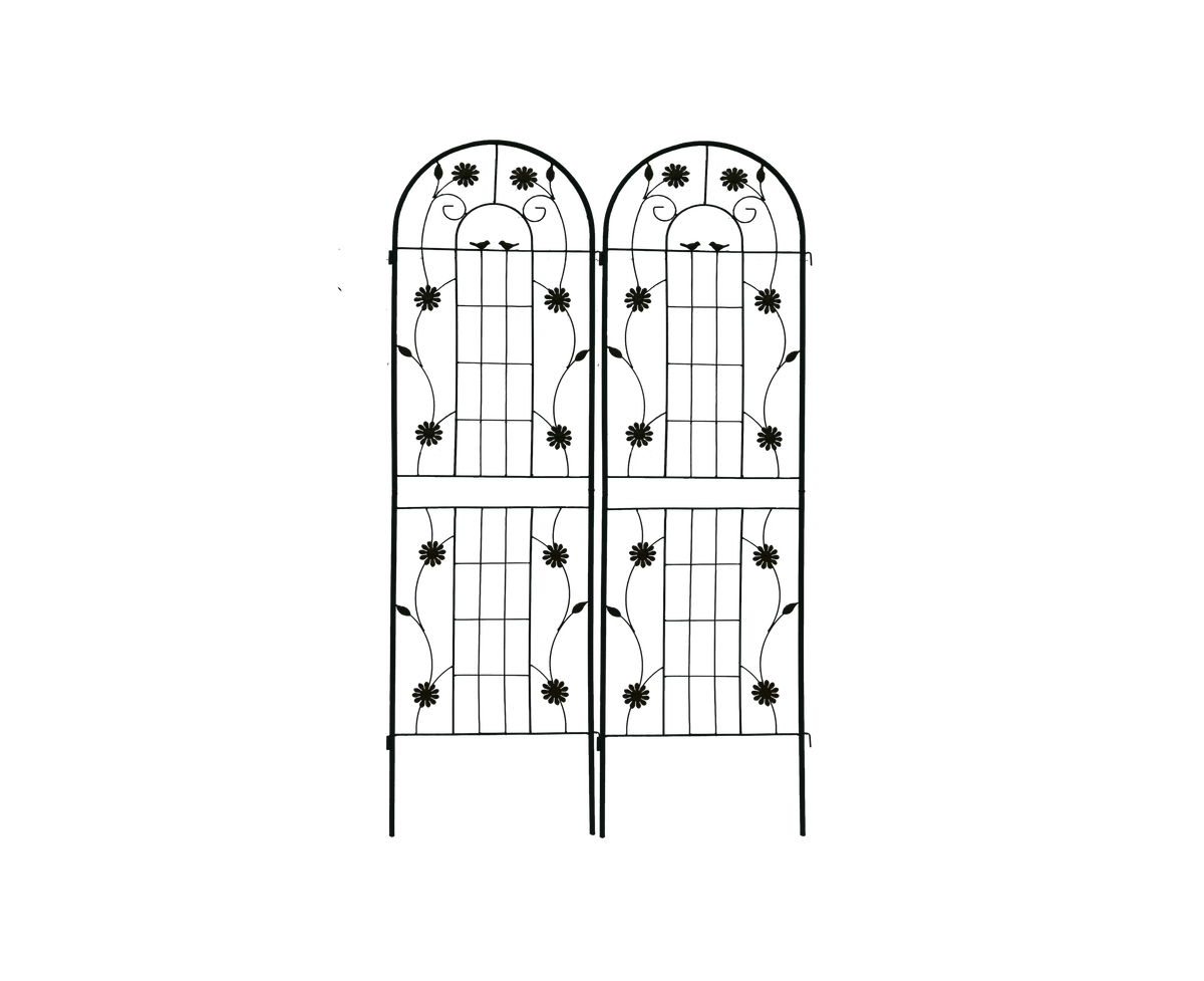 sumyeg 2 Pack Metal Garden Trellis 71" x 19.7" Rustproof for Climbing Plants Outdoor Flower Support