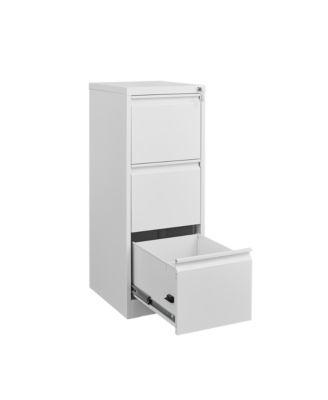 3 Drawer File Cabinet, Vertical Metal File Cabinet with Lock, Steel Storage Organizer for Letter/A4/Legal Size File