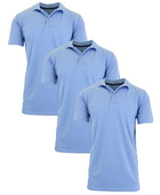 Men's Big & Tall Dry Fit Moisture-Wicking Polo Shirt Set, 3-Pack