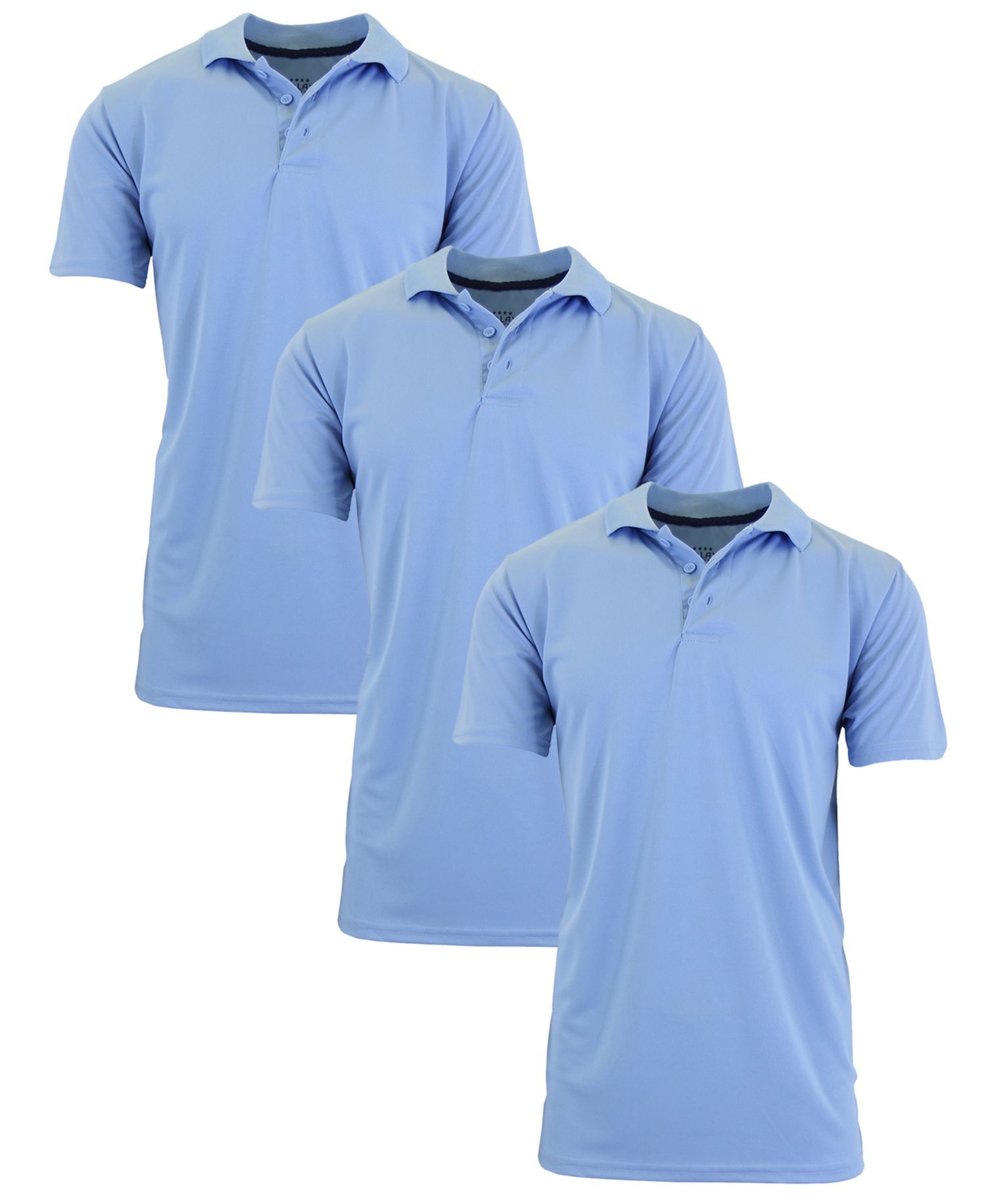 Men's Big & Tall Dry Fit Moisture-Wicking Polo Shirt, 3-Pack