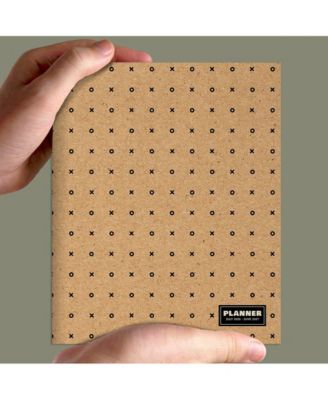 July 2026 - June 2027 Kraft Dot Medium Monthly Planner