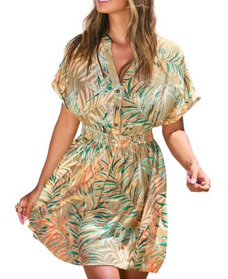 Women's V-Neck Pull-On Unlined Dress