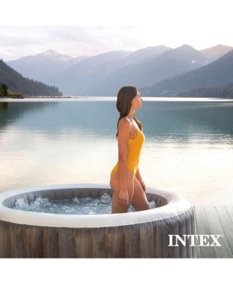 PureSpa Deluxe Spa Set 140 Bubble Jet Hot Tub with Cover