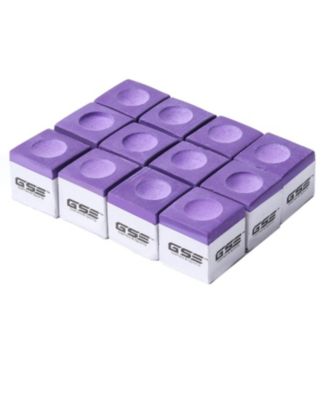 12-Pack Billiard/Pool Cue Chalks, Billiard Pool Table Accessories for Home/Tournament Use