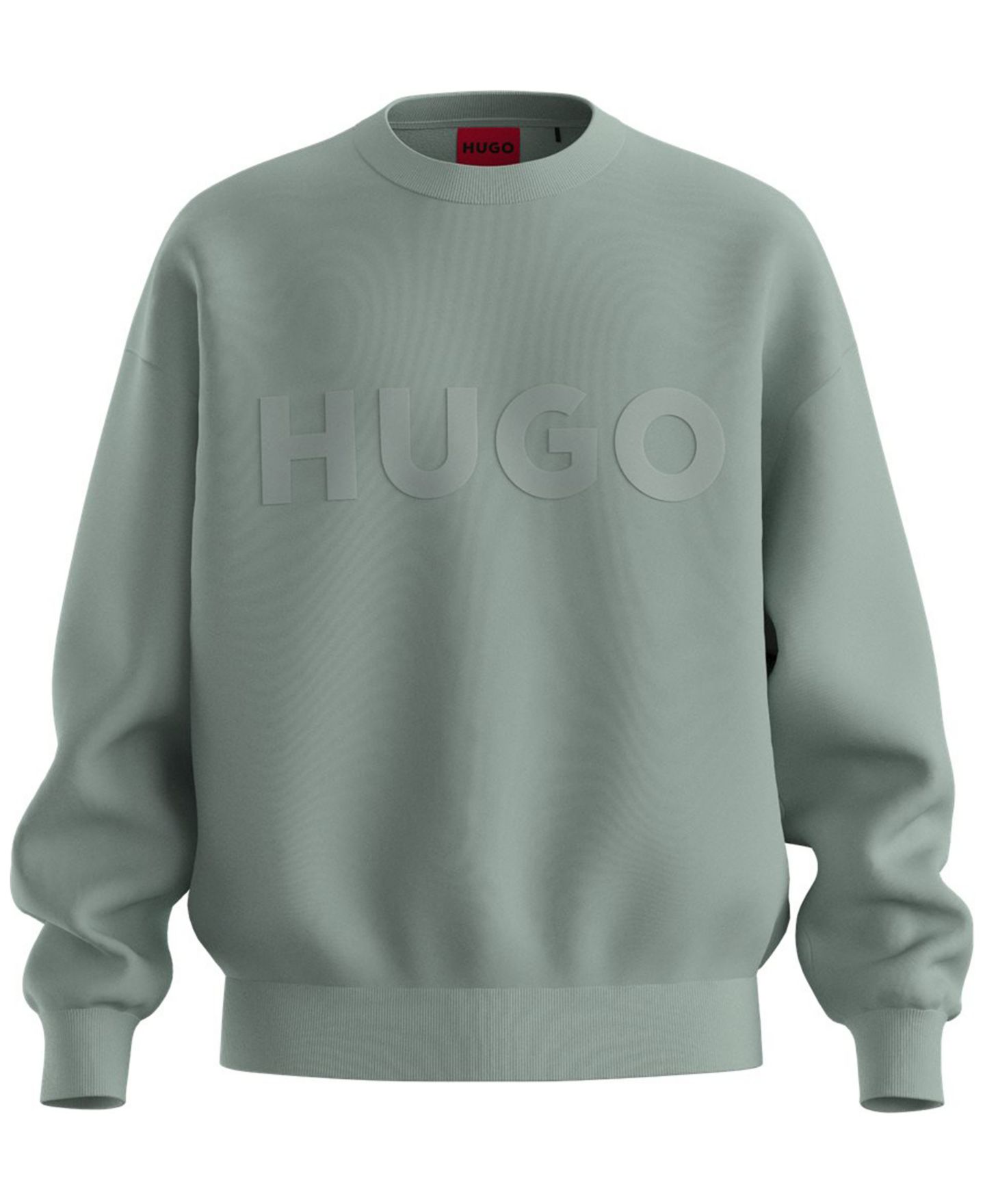 Мужской свитшот Hugo Boss Dinex Crewneck, цвет: Зелёный — фото 1