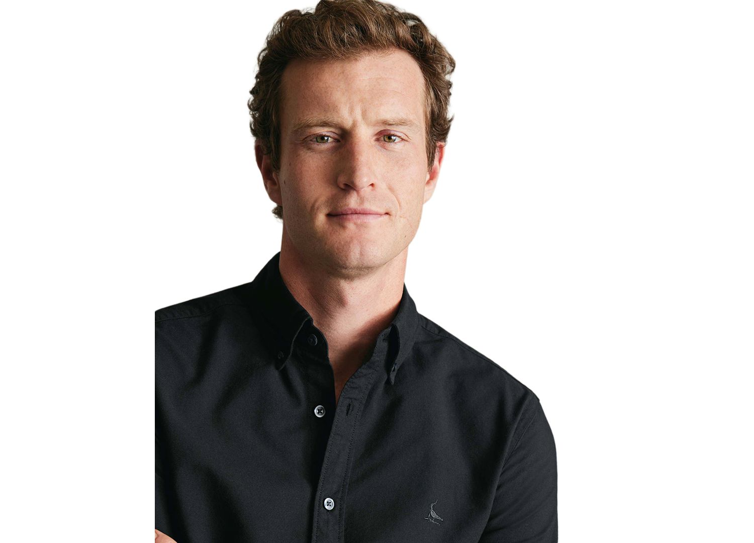 Men's Button-Down Stretch Washed Oxford Slim-Fit Shirt