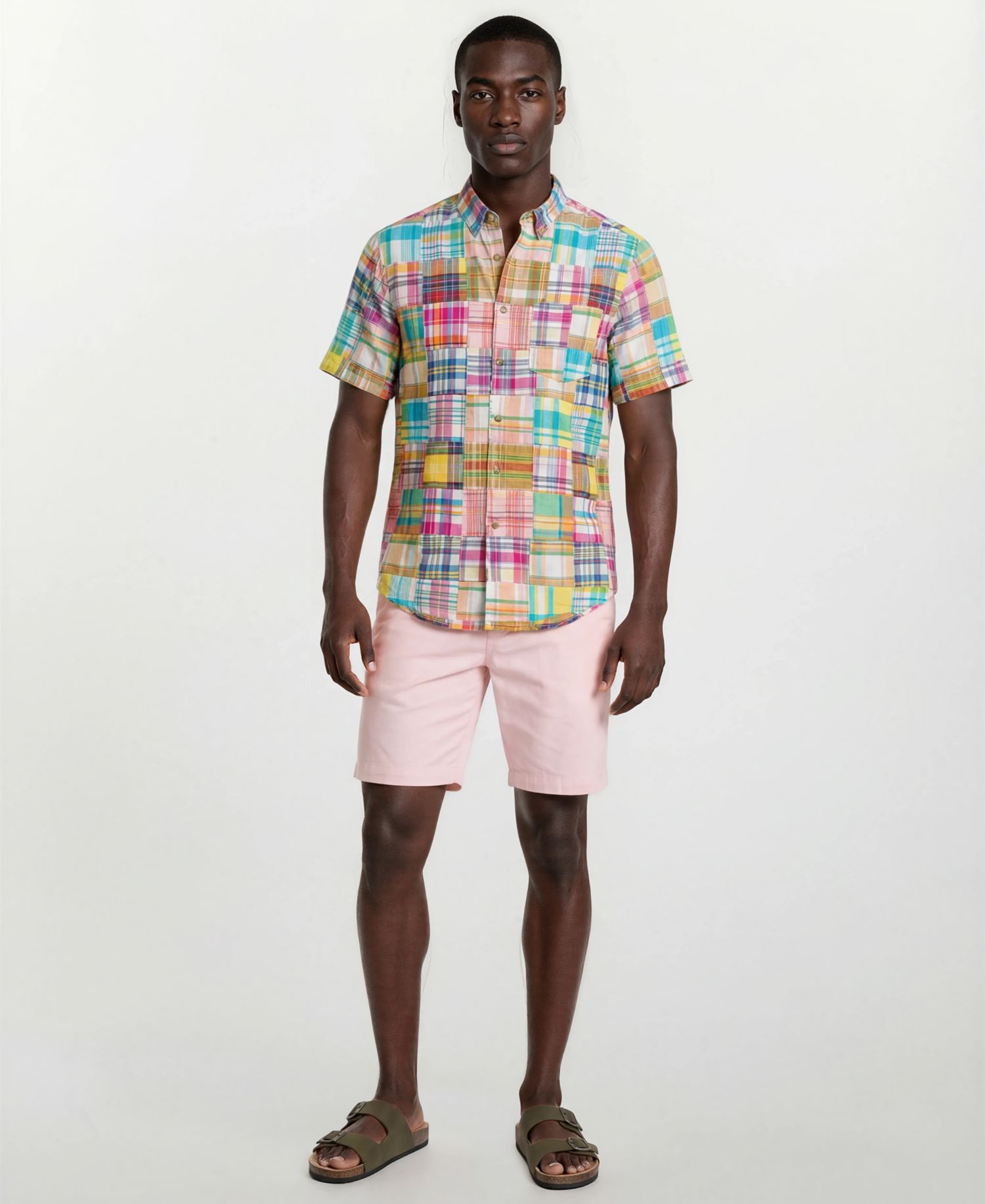 Men's Patch Detail Button-Down Shirt