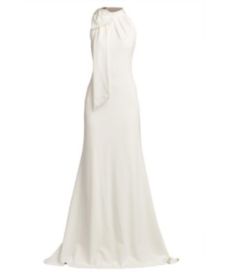 Women's Sims Shoulder Bow Halter Gown