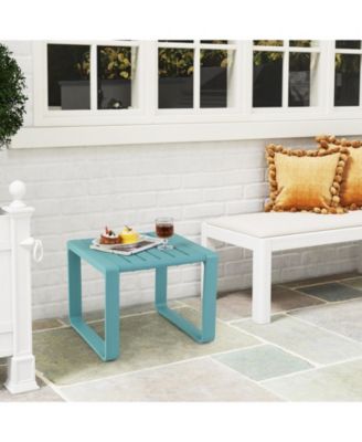Outdoor Side Table Set of 2 18'' Weather Resistant Adirondack Table Patio