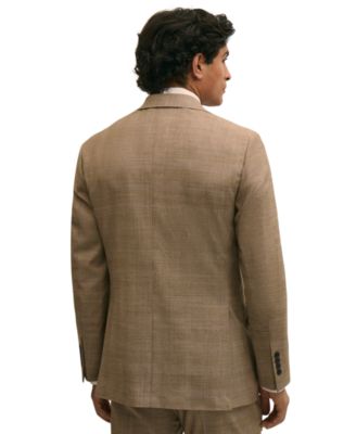 Brooks Brothers Men's Plaid Stretch Classic-Fit Suit Jacket