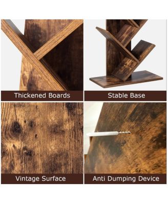 8-Tier Free Standing Tree Bookshelf